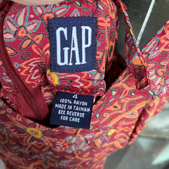 Vintage GAP - Gorgeous Floral Print Maxi Dress - Size 4 - Picture 2 of 4